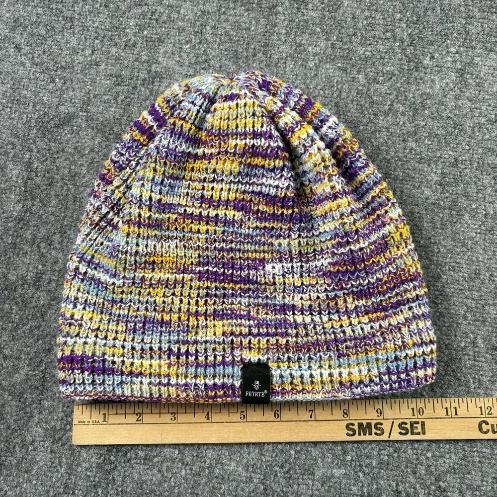 Forbusite Winter Slouchy Knit Beanie Space Dye Colorful Marled Knit Gorpcore Ski